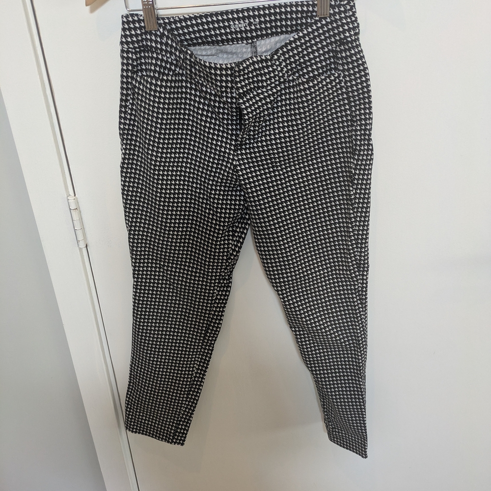 Black and White Houndstooth Pants